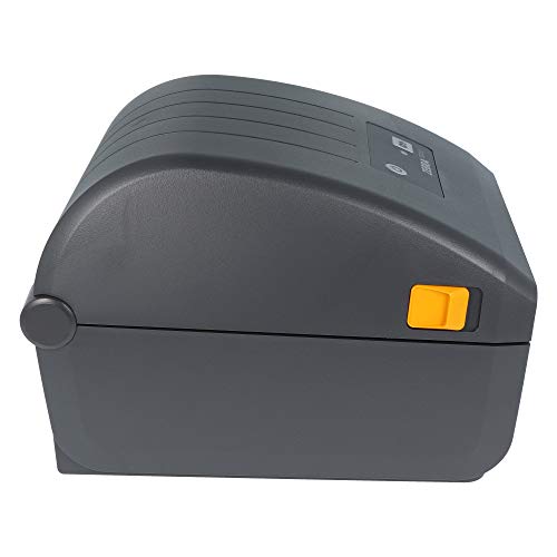 Labelident Starter-Set - Zebra ZD220d Drucker mit Abreißkante inkl. 3000 Etiketten mit Trägerperforation (ERT-E103x199Z1), 203 dpi - Thermodirekt - 104 mm max. Druckbreite, USB