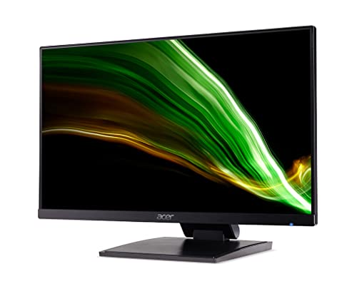 Acer UT241Y 60,5cm (23,8 Zoll Full HD 60Hz IPS) Touch-Monitor (HDMI, VGA, USB Type-C,4 ms Reaktionszeit, höhenverstellbar, ZeroFrame) schwarz